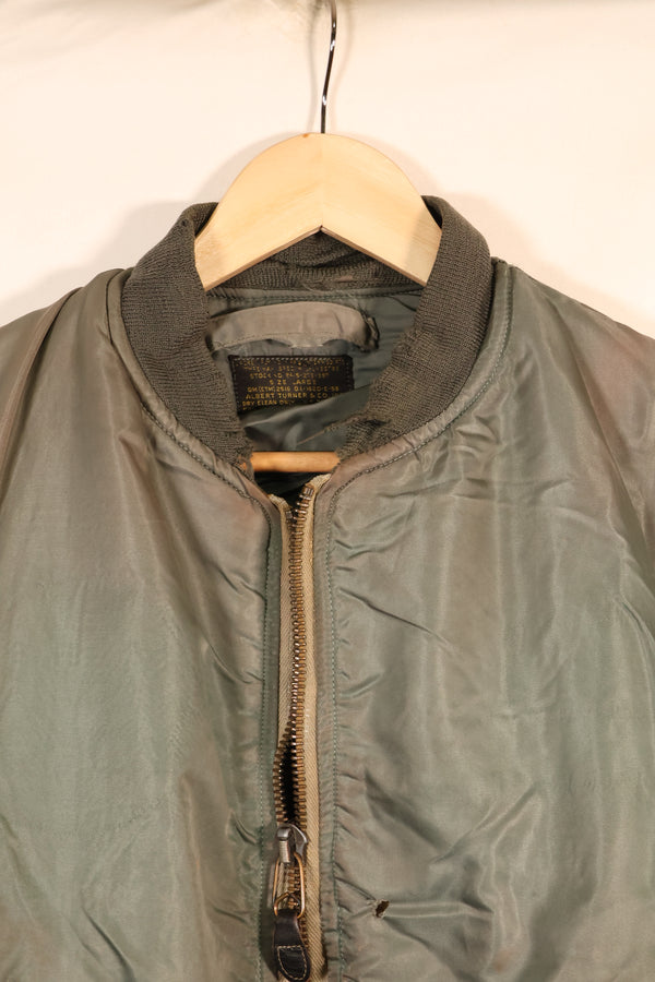 1958年契約　LARGE　アメリカ空軍　MA-1　フライトジャケット　使用感強い　中古品
