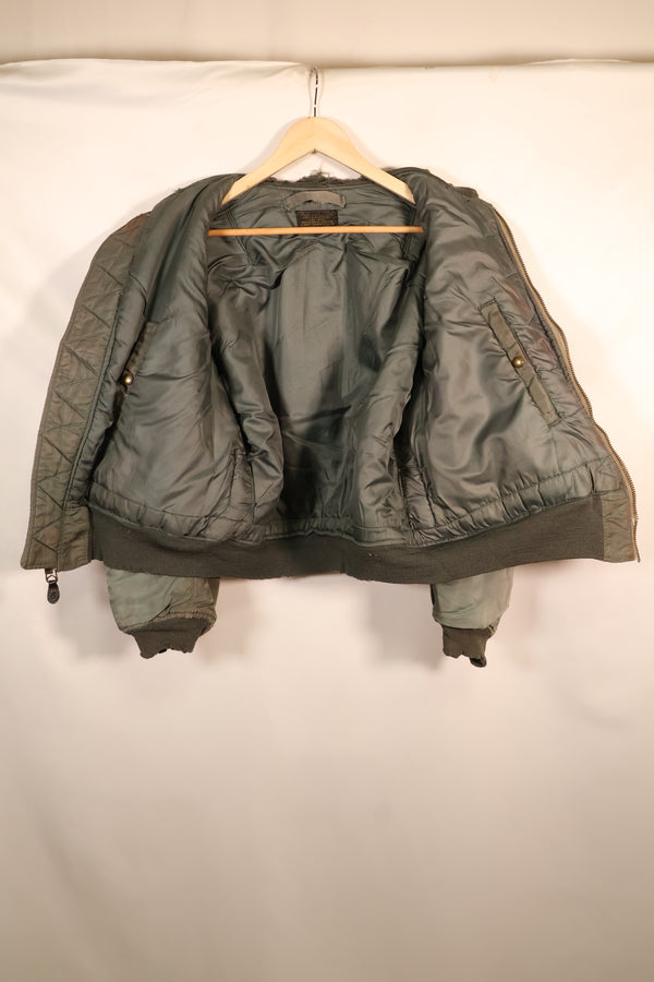 1958年契約　LARGE　アメリカ空軍　MA-1　フライトジャケット　使用感強い　中古品