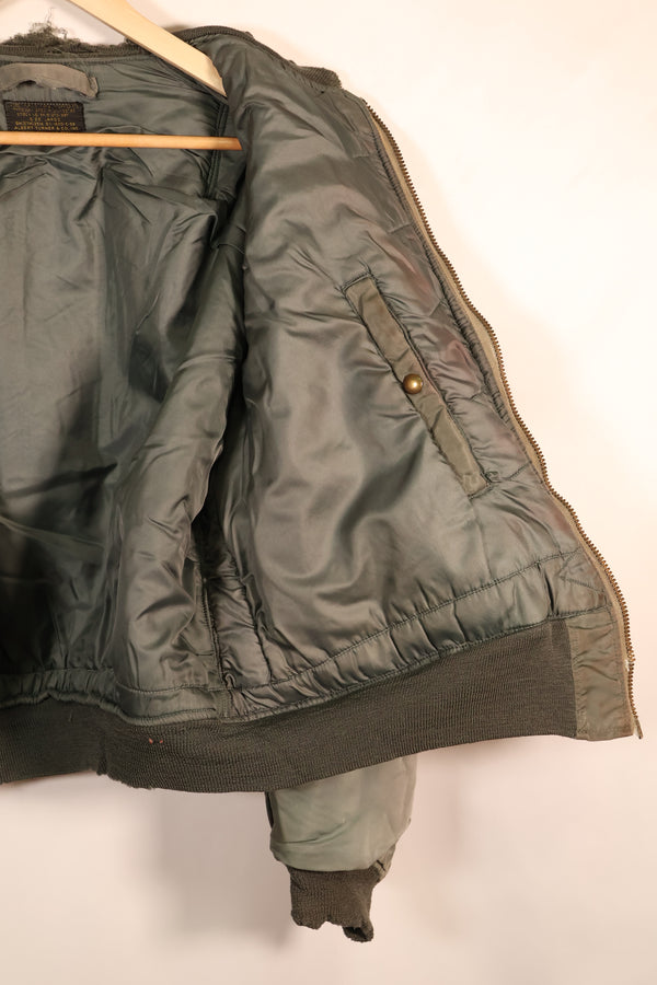 1958年契約　LARGE　アメリカ空軍　MA-1　フライトジャケット　使用感強い　中古品