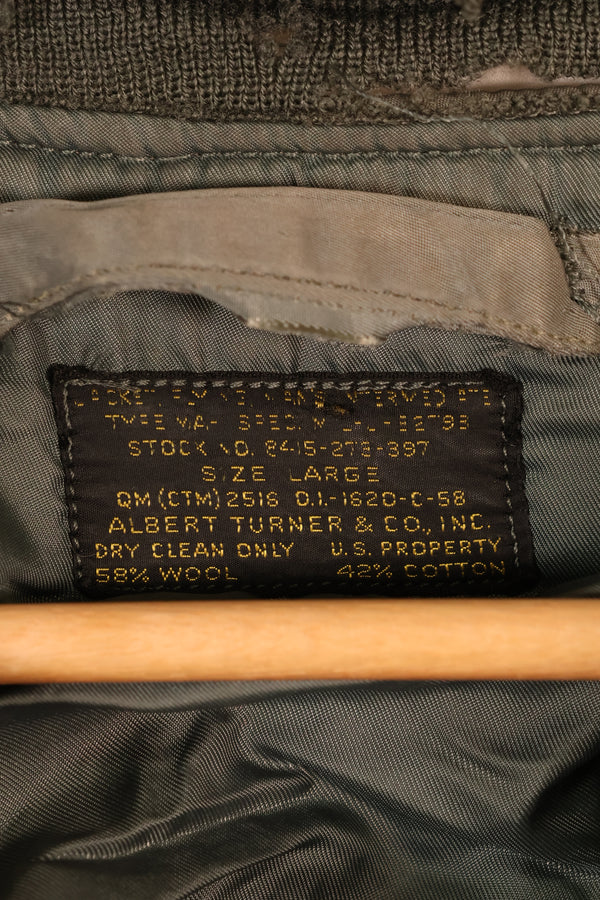 1958年契約　LARGE　アメリカ空軍　MA-1　フライトジャケット　使用感強い　中古品