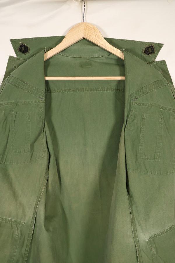 1967年契約　推定S-R　3rd Model ジャングルファティーグジャケット　73rd Surveillance Airplane Company（第73偵察航空中隊）パッチ初付け　中古品