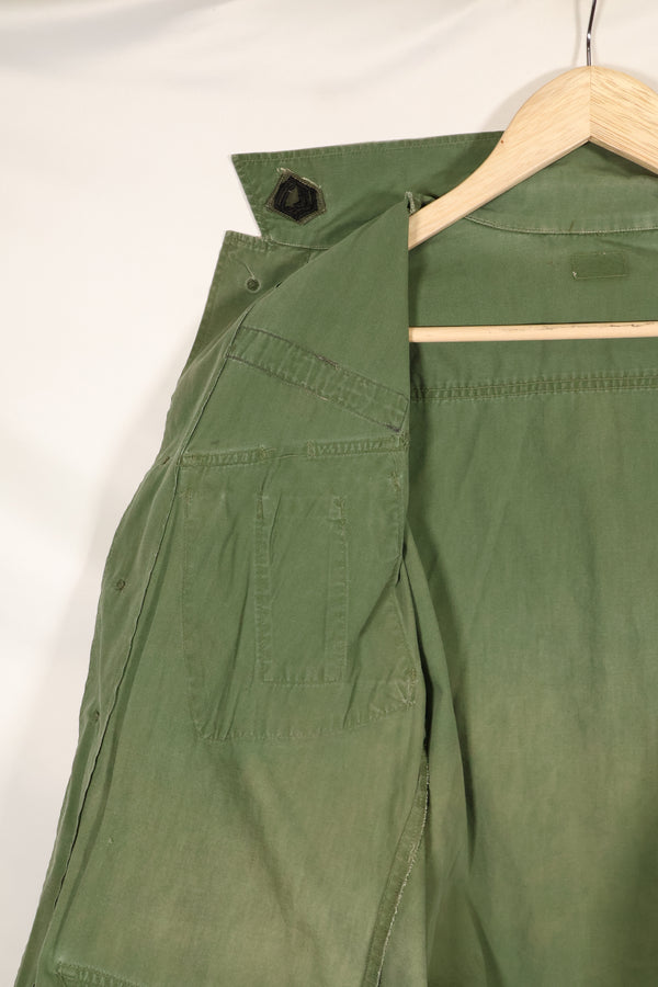 1967年契約　推定S-R　3rd Model ジャングルファティーグジャケット　73rd Surveillance Airplane Company（第73偵察航空中隊）パッチ初付け　中古品