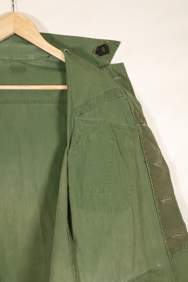 1967年契約　推定S-R　3rd Model ジャングルファティーグジャケット　73rd Surveillance Airplane Company（第73偵察航空中隊）パッチ初付け　中古品