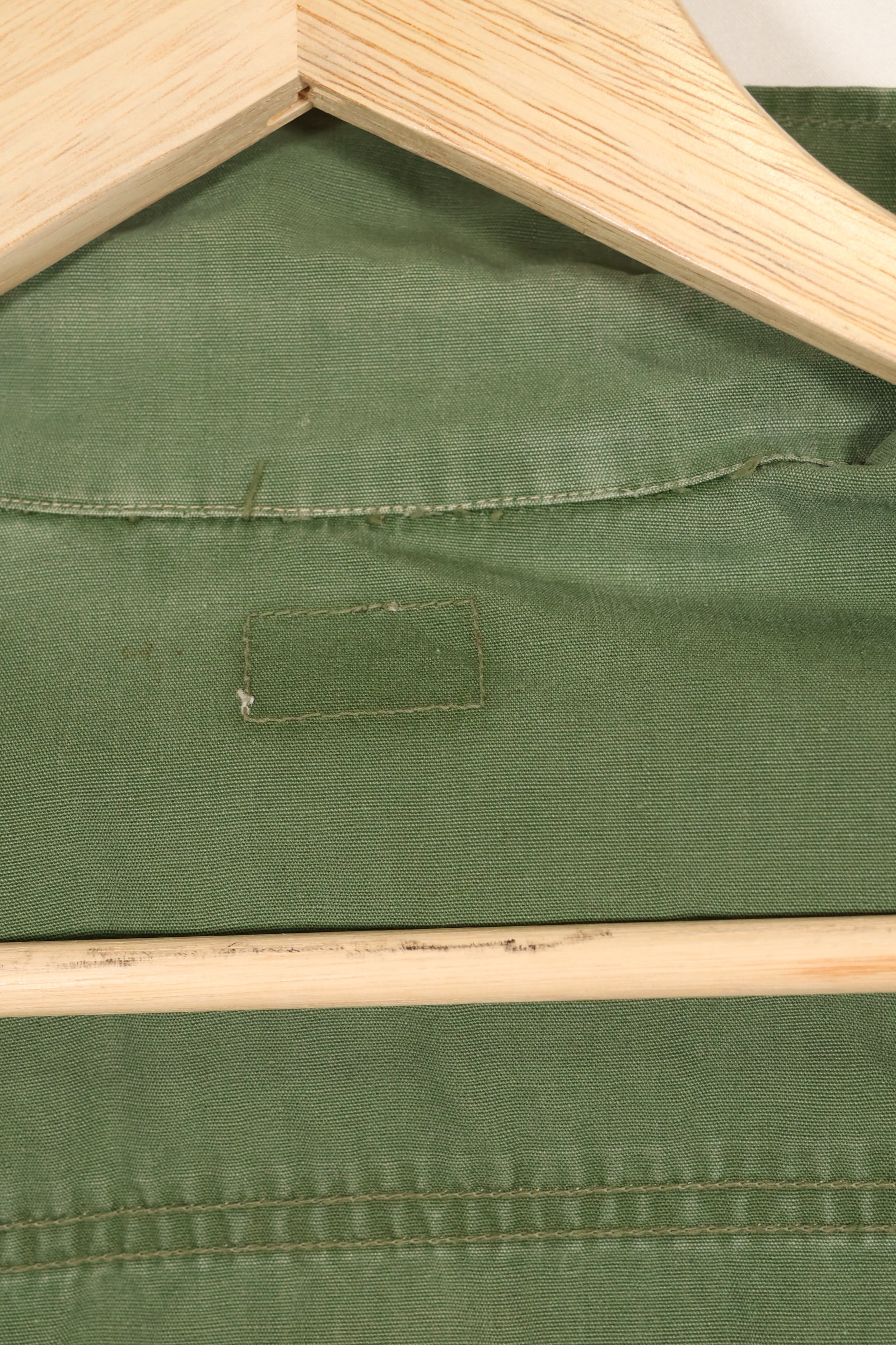 1967年契約　推定S-R　3rd Model ジャングルファティーグジャケット　73rd Surveillance Airplane Company（第73偵察航空中隊）パッチ初付け　中古品