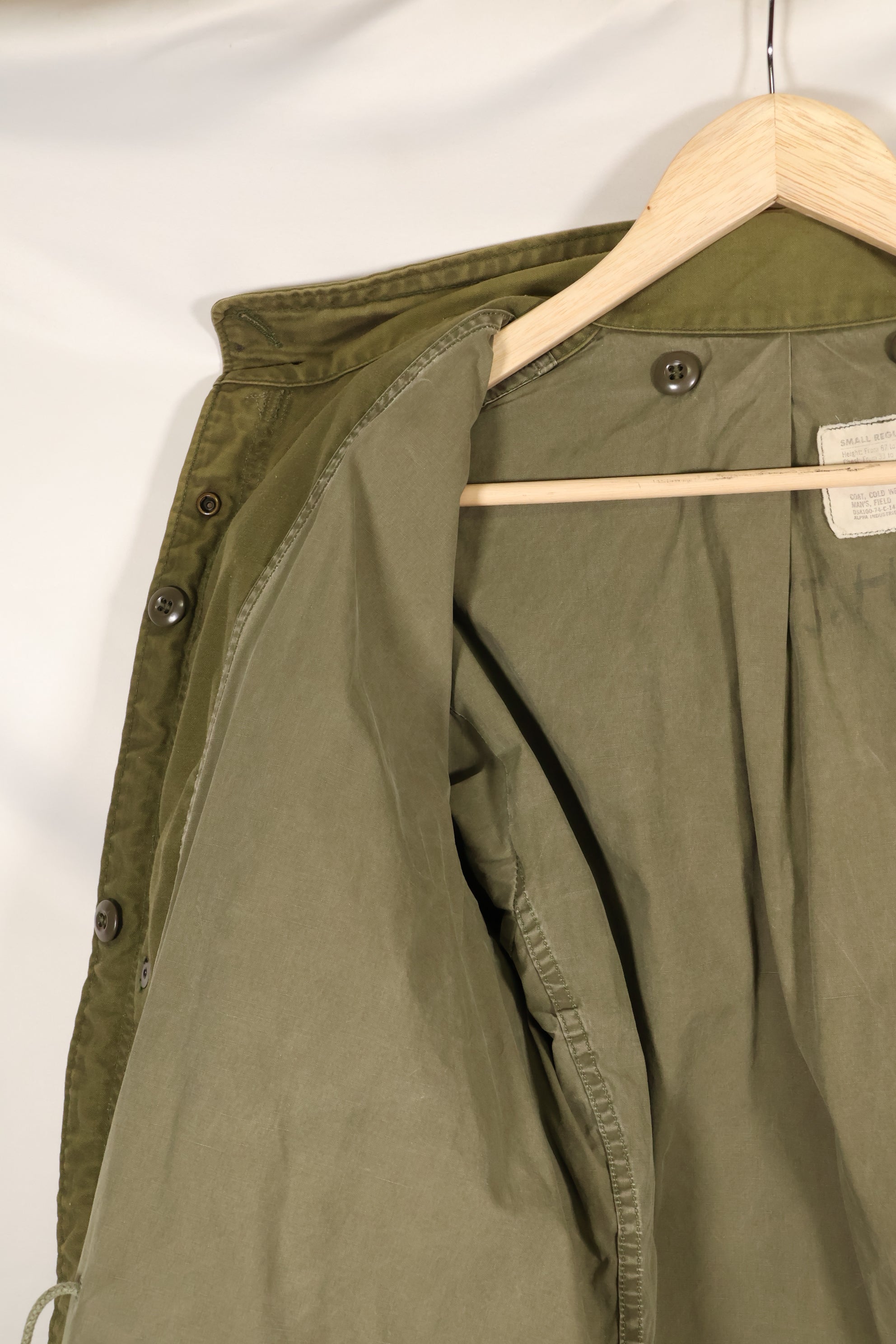 1974年契約　S-R　M65　フィールドジャケット　3rd Model ジャケット　中古品