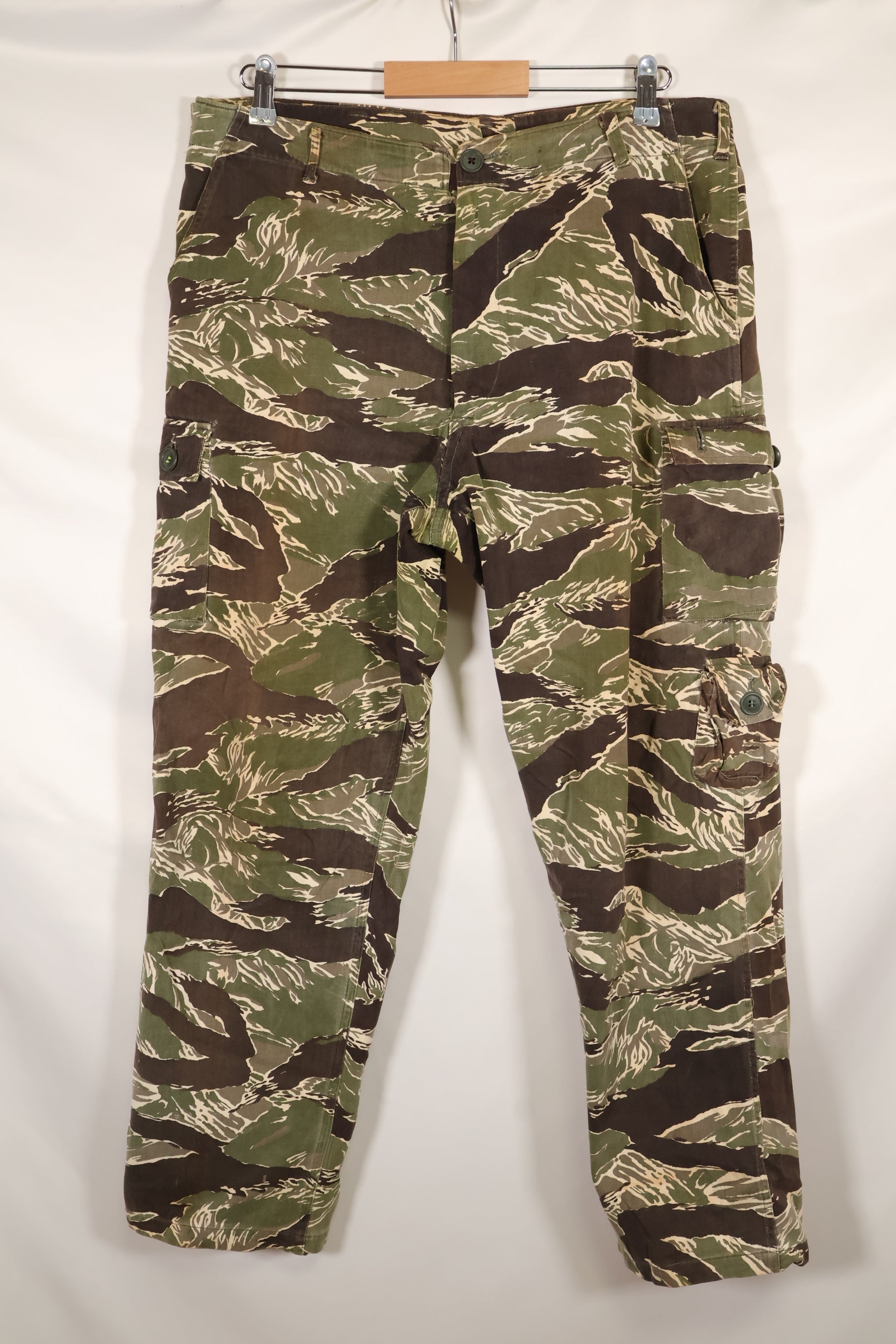 1960年代中頃　推定US-L〜XL　沖縄タイガー　タイガーストライプ　パンツ　HAMAジッパー　中古品
