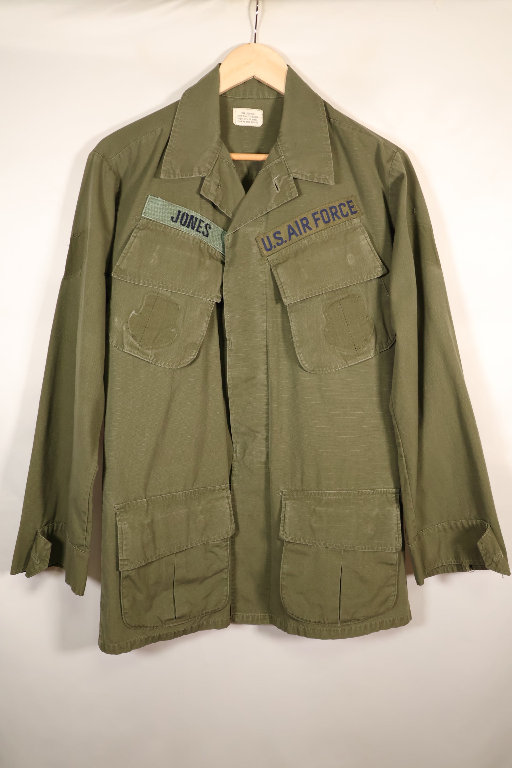 1969年契約　S-R　USAF個体　4th Model ジャングルファティーグ　ジャケット　中古品