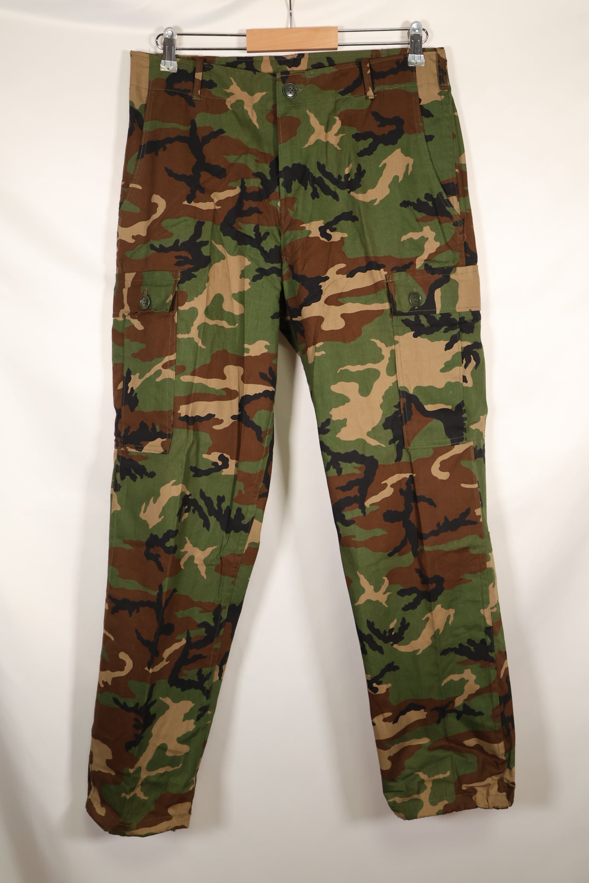 1980年代　沖縄製　お土産品　ERDL迷彩　ウッドランド迷彩　ローカルメイド　パンツ　未使用品