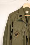 1960年代後半　S-L　アメリカ軍　4th Model ジャングルファティーグ　ジャケット　パッチ後付け　中古品