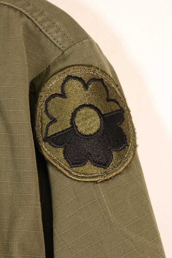 1960年代後半　S-L　アメリカ軍　4th Model ジャングルファティーグ　ジャケット　パッチ後付け　中古品