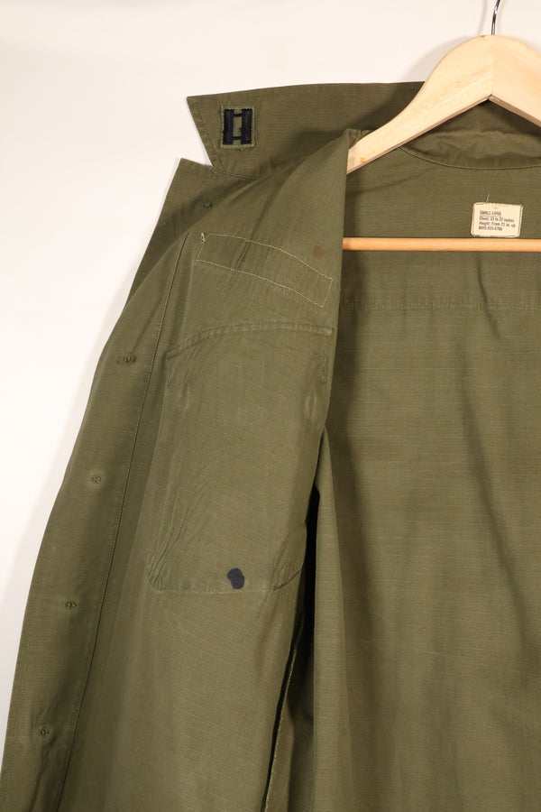 1960年代後半　S-L　アメリカ軍　4th Model ジャングルファティーグ　ジャケット　パッチ後付け　中古品