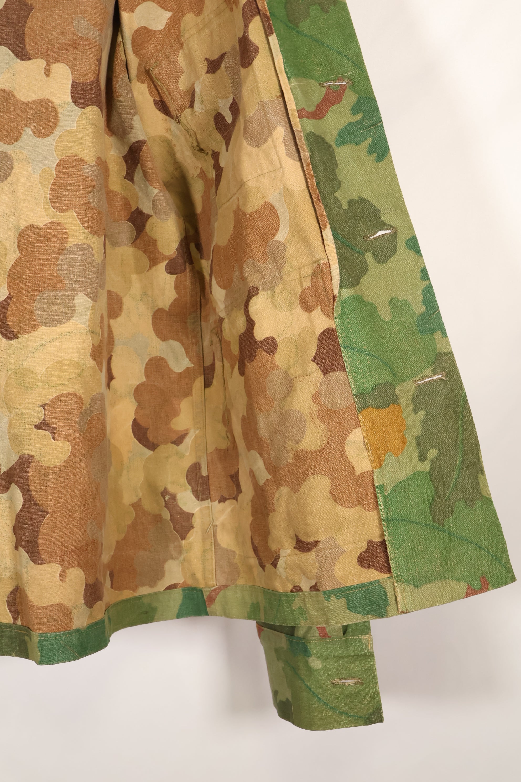 1970年代　個人調達　アメリカ海兵隊 ミッチェル迷彩　ファティーグジャケット　シェルターハーフ製　中古品