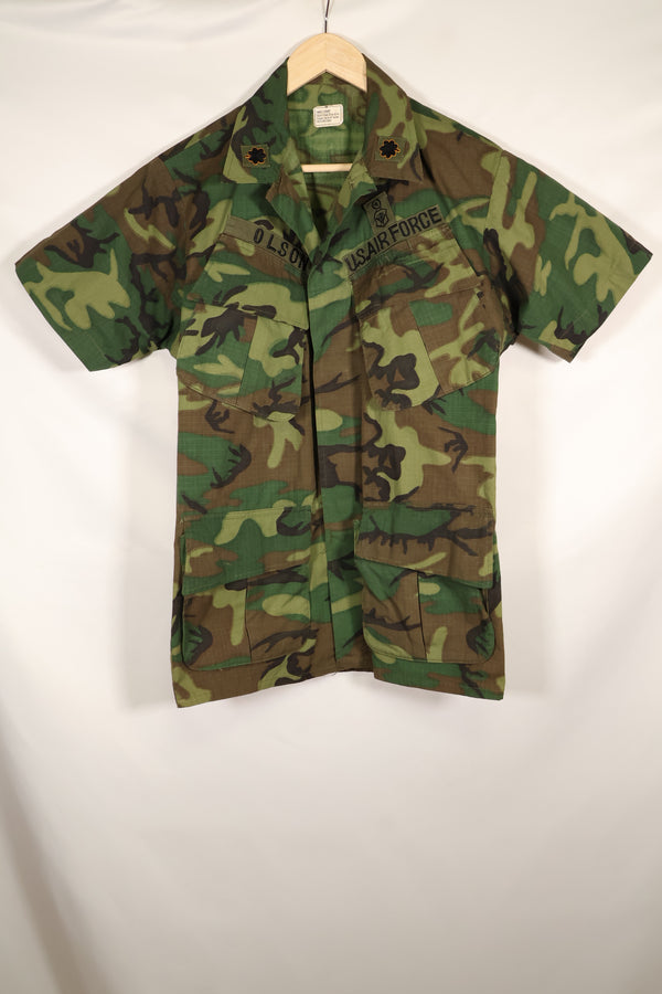 1969年契約　S-S　アメリカ空軍　少佐　ERDL　リップストップ　ジャケット　テイラー有　中古品