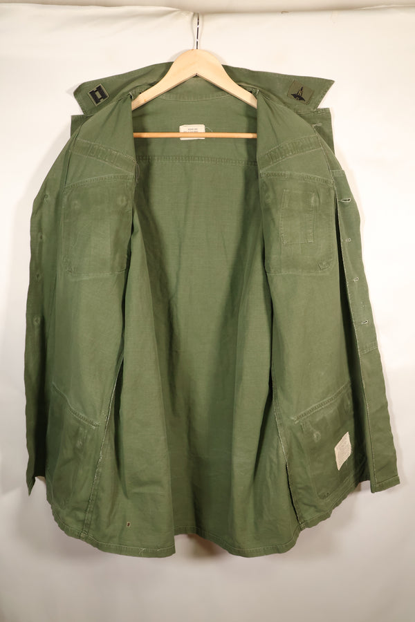 1969年契約　M-L　4th Model ジャングルファティーグ　ジャケット　パッチ後付け　中古品