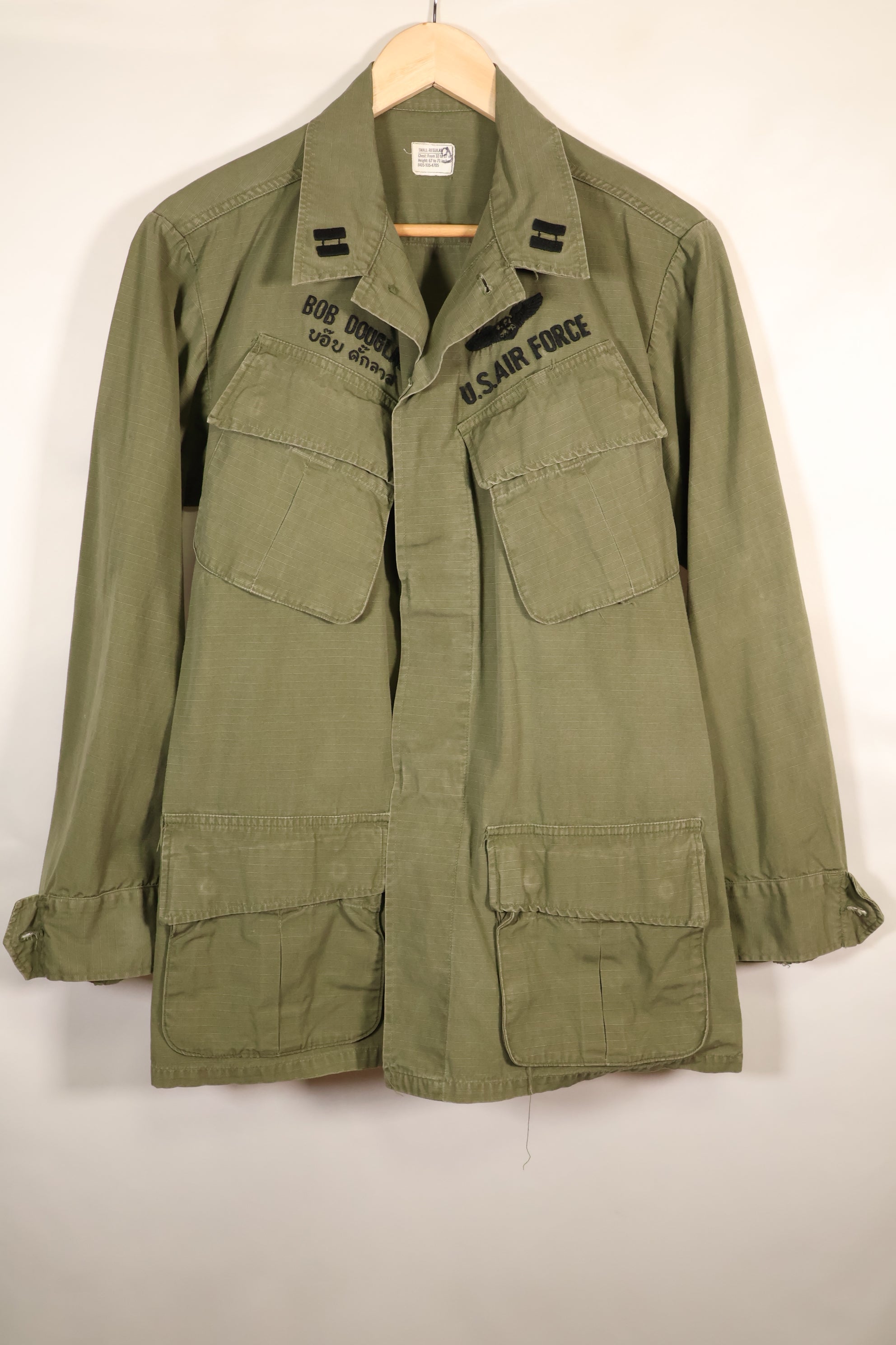 1969年契約　S-R　USAF　アメリカ空軍　4th Model ジャングルファティーグジャケット　中古品