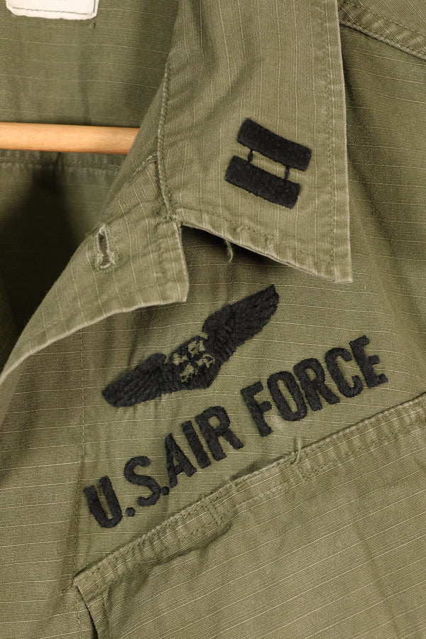 1969年契約　S-R　USAF　アメリカ空軍　4th Model ジャングルファティーグジャケット　中古品