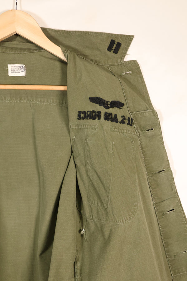 1969年契約　S-R　USAF　アメリカ空軍　4th Model ジャングルファティーグジャケット　中古品