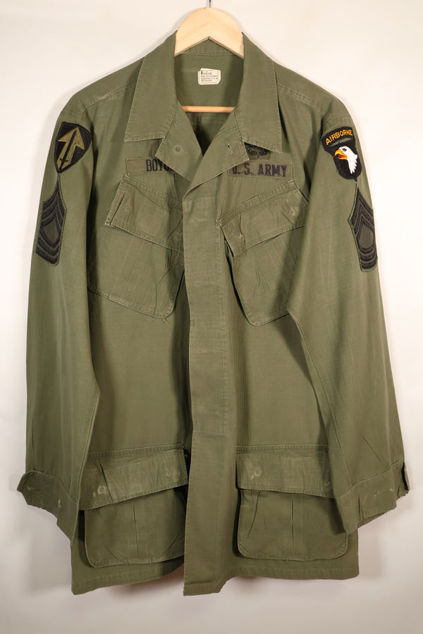 1969年契約　M-L　4th Model ジャングルファティーグ　ジャケット　101空挺師団仕様　中古品