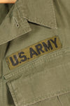 1968年契約　M-L US ARMY　4th Model ジャングルファティーグ　ジャケット　中古品
