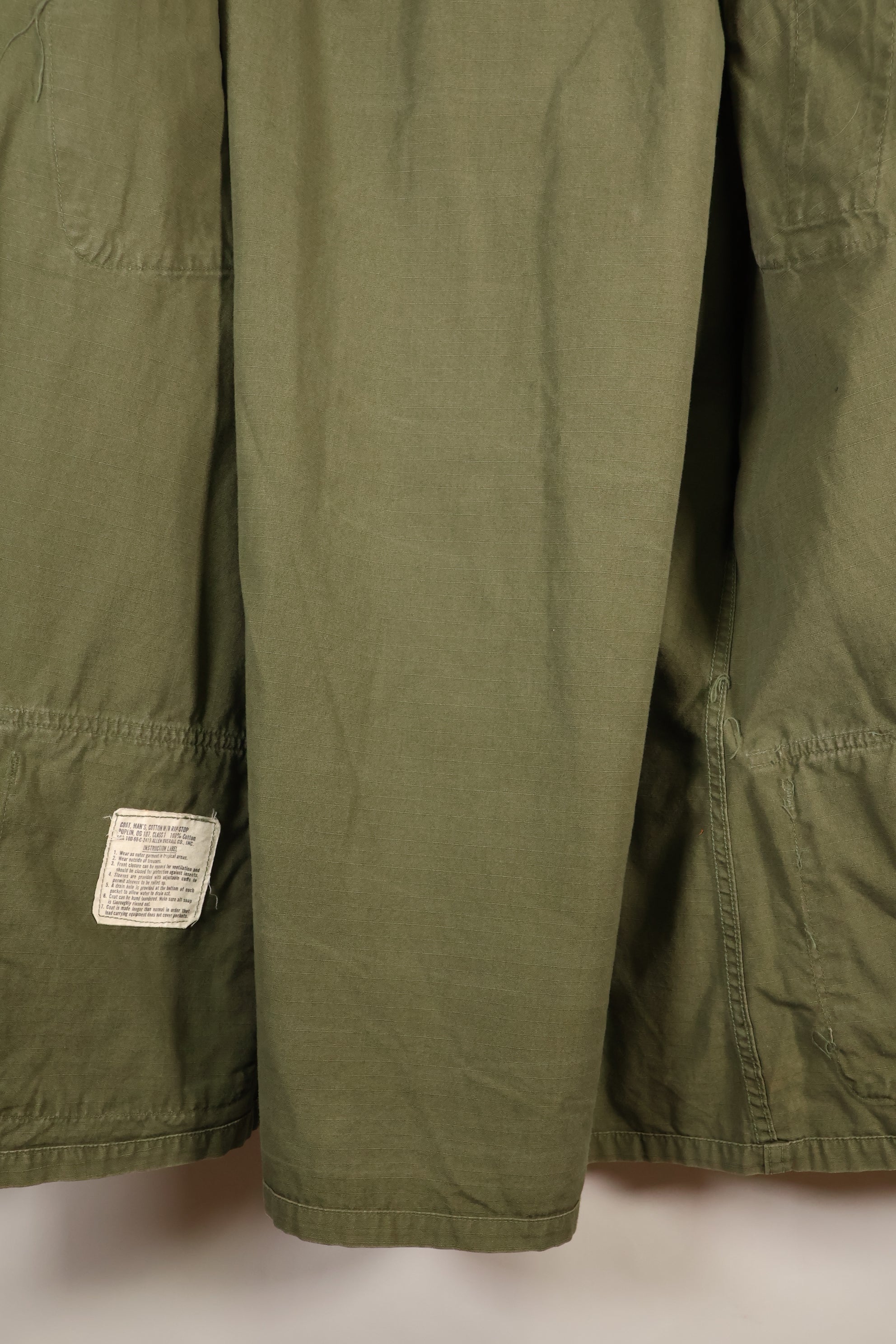 1968年契約　M-L US ARMY　4th Model ジャングルファティーグ　ジャケット　中古品
