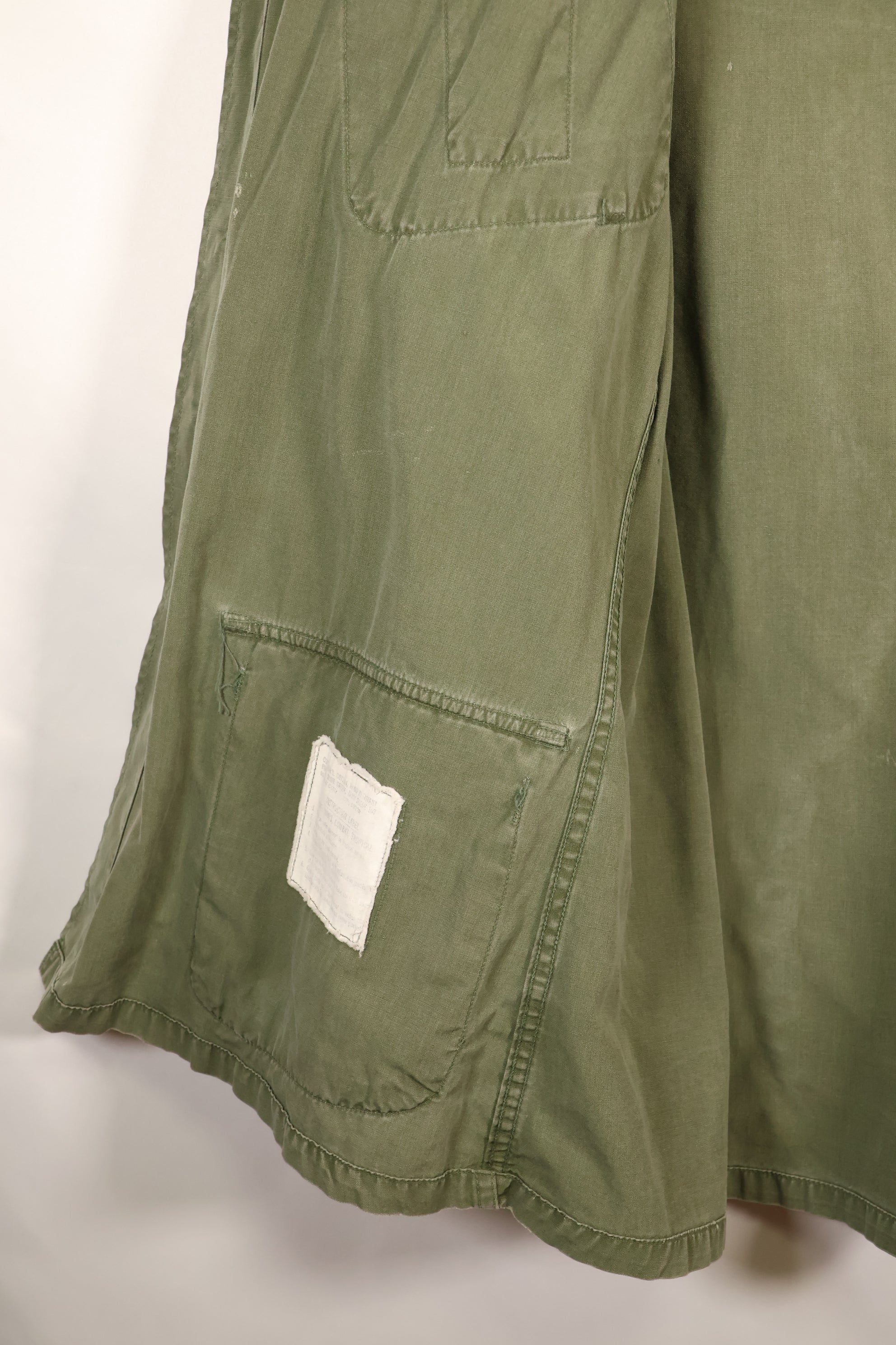 1967年契約　M-R　アメリカ陸軍　3rd Model ジャングルファティーグ　ジャケット　パッチ付　中古品