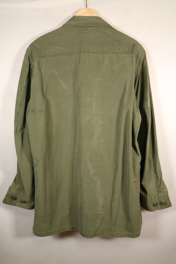 1967年契約　M-R　アメリカ陸軍　3rd Model ジャングルファティーグ　ジャケット　パッチ付　中古品