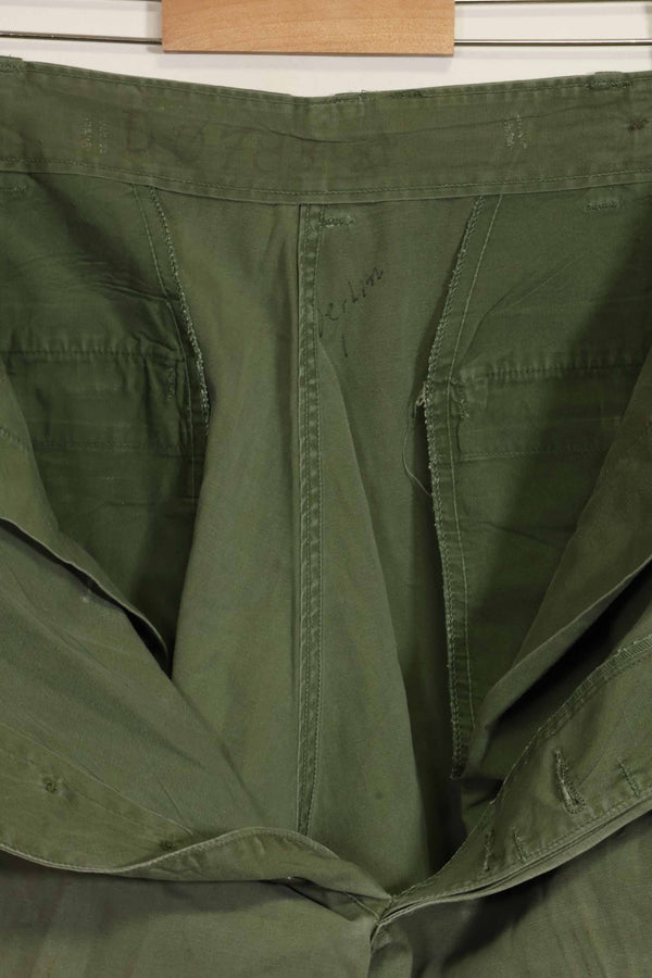 1960年代中頃　2nd Model ジャングルファティーグパンツ　元特殊部隊隊員放出　中古品　A