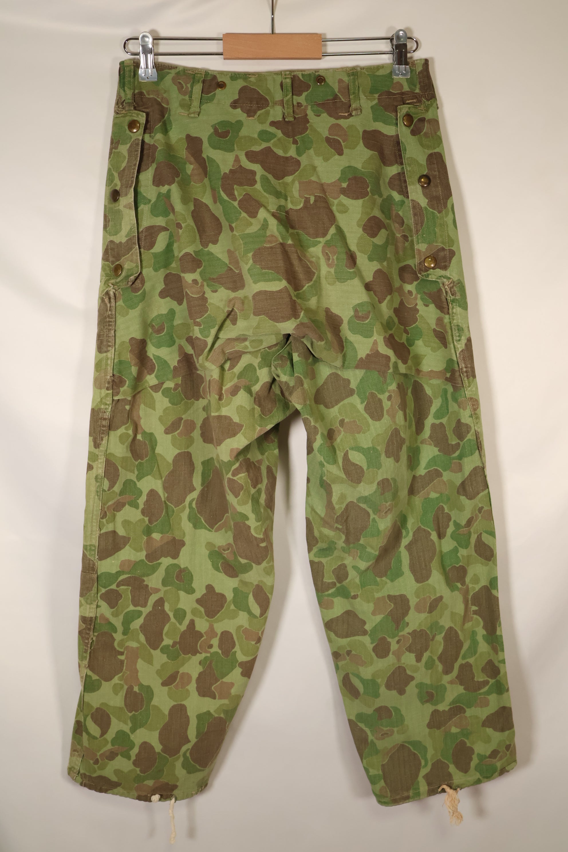 1940年代　WWII USMC　P-44　フロッグスキン迷彩　パンツ　状態良い　退色あり　中古品
