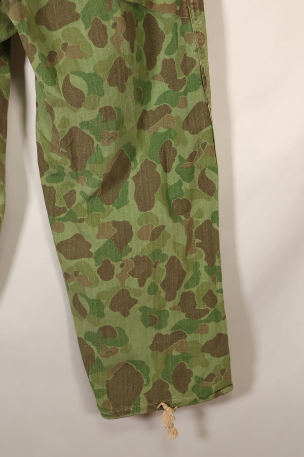 1940年代　WWII USMC　P-44　フロッグスキン迷彩　パンツ　状態良い　退色あり　中古品