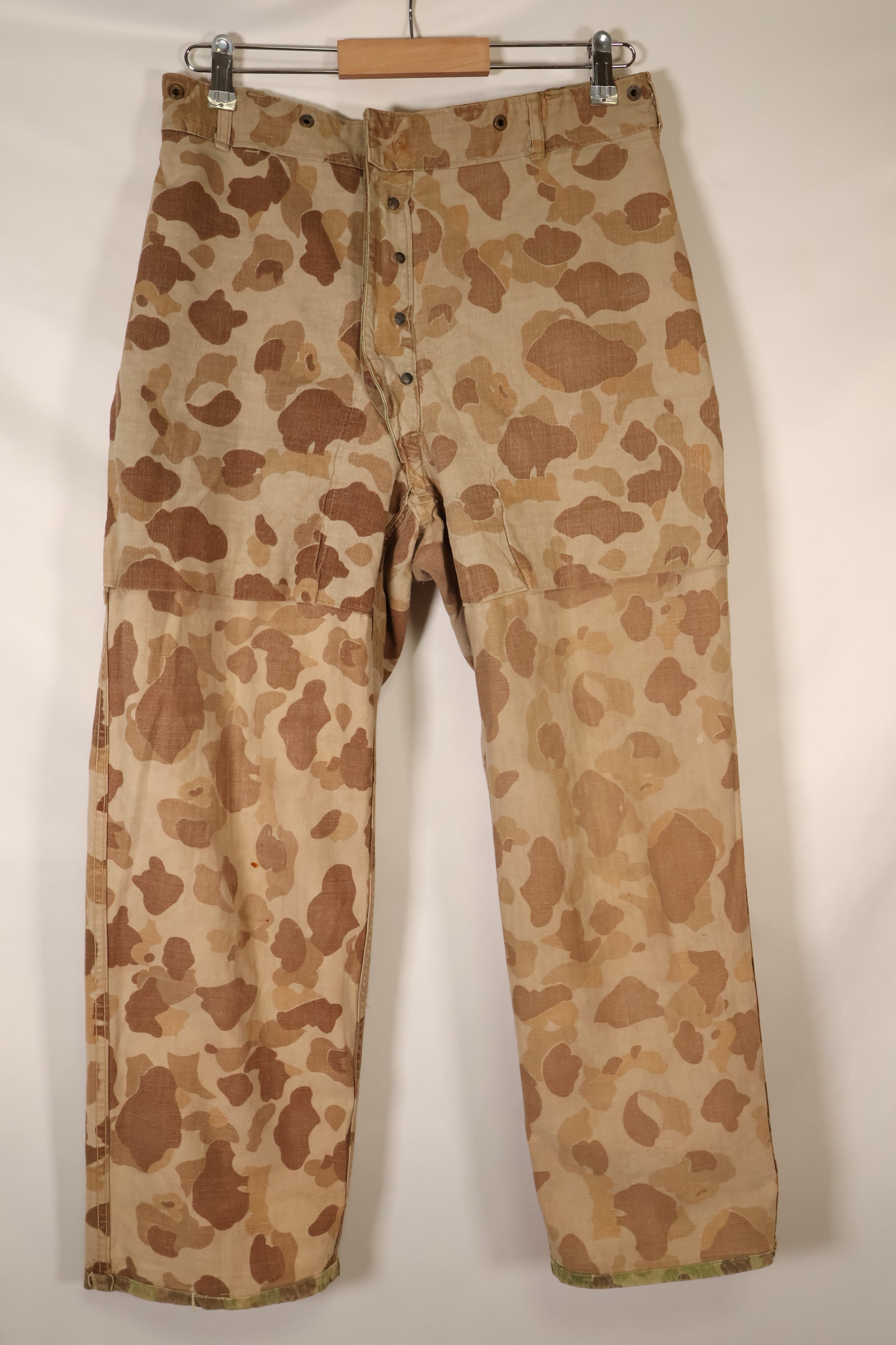 1940年代　WWII　USMC　P-44　フロッグスキン迷彩　HBTパンツ　中古品