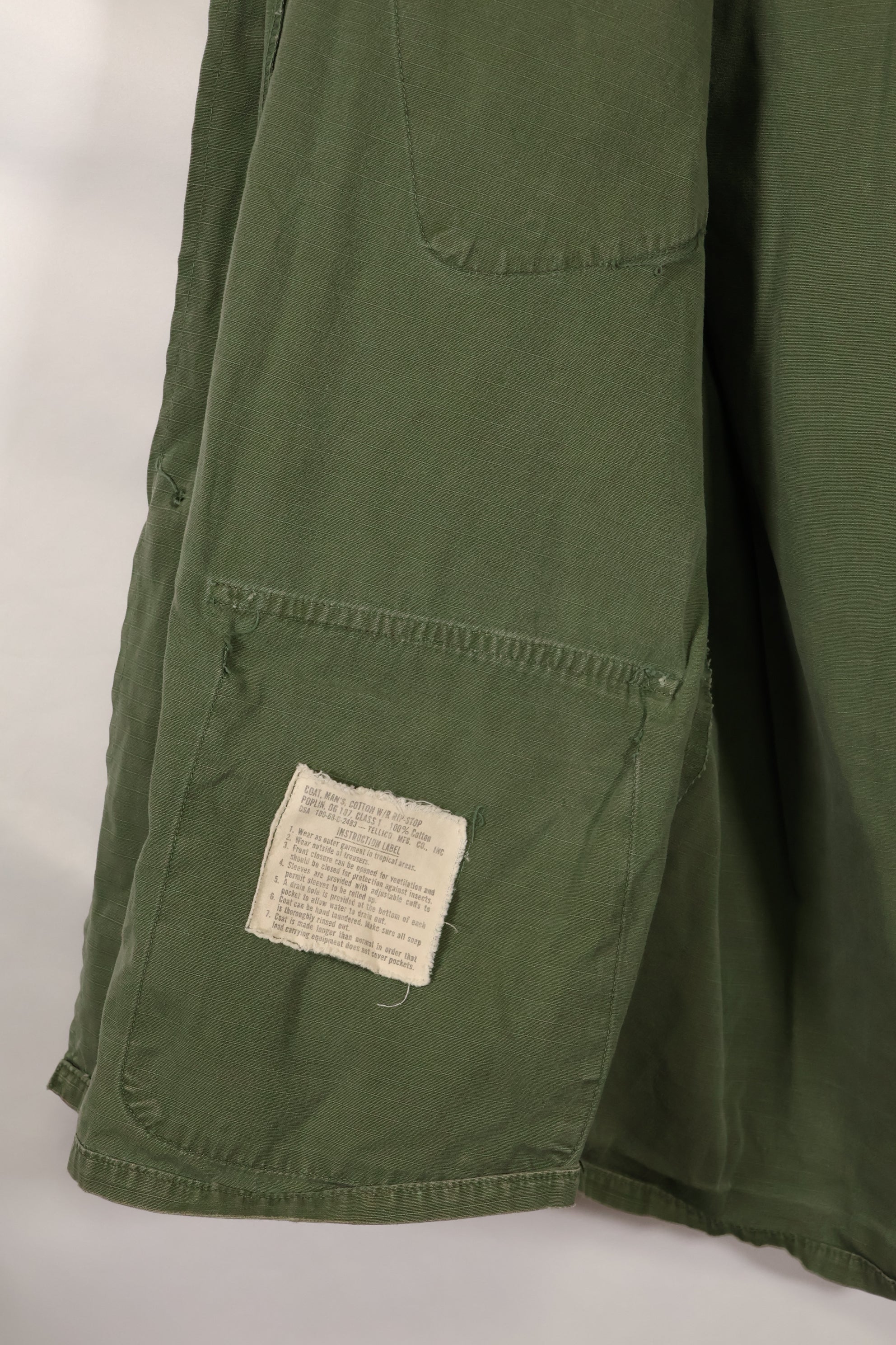 1969年頃　S-Sサイズ　4th Model ジャングルファティーグ　ジャケット　中古品　映画会社放出  C