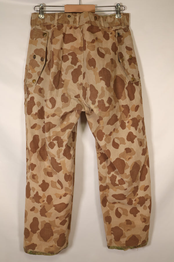 1940年代　WWII　USMC　P-44　フロッグスキン迷彩　HBTパンツ　中古品