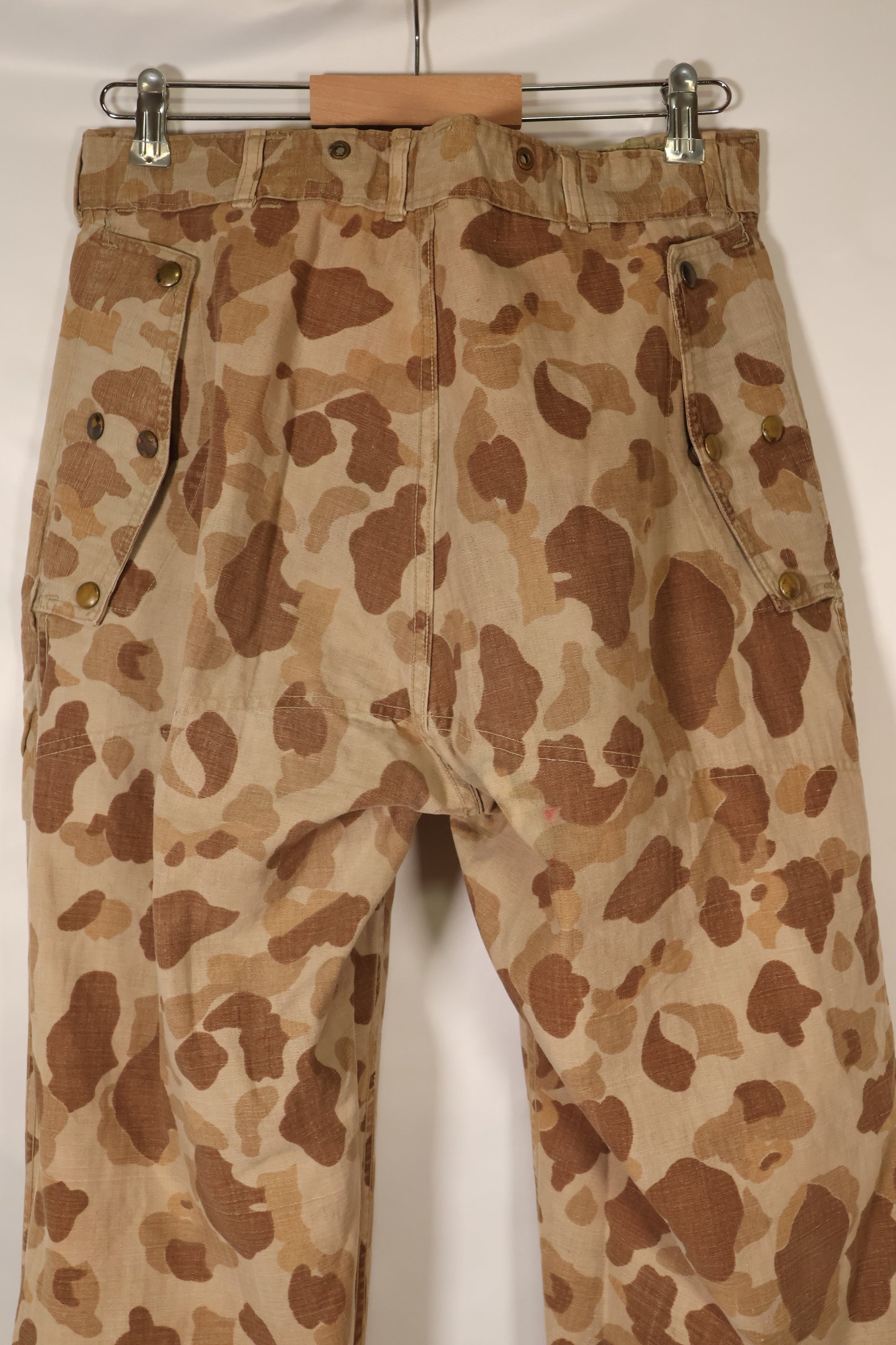 1940年代　WWII　USMC　P-44　フロッグスキン迷彩　HBTパンツ　中古品