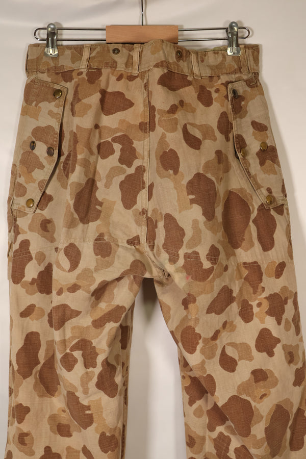 1940年代　WWII　USMC　P-44　フロッグスキン迷彩　HBTパンツ　中古品