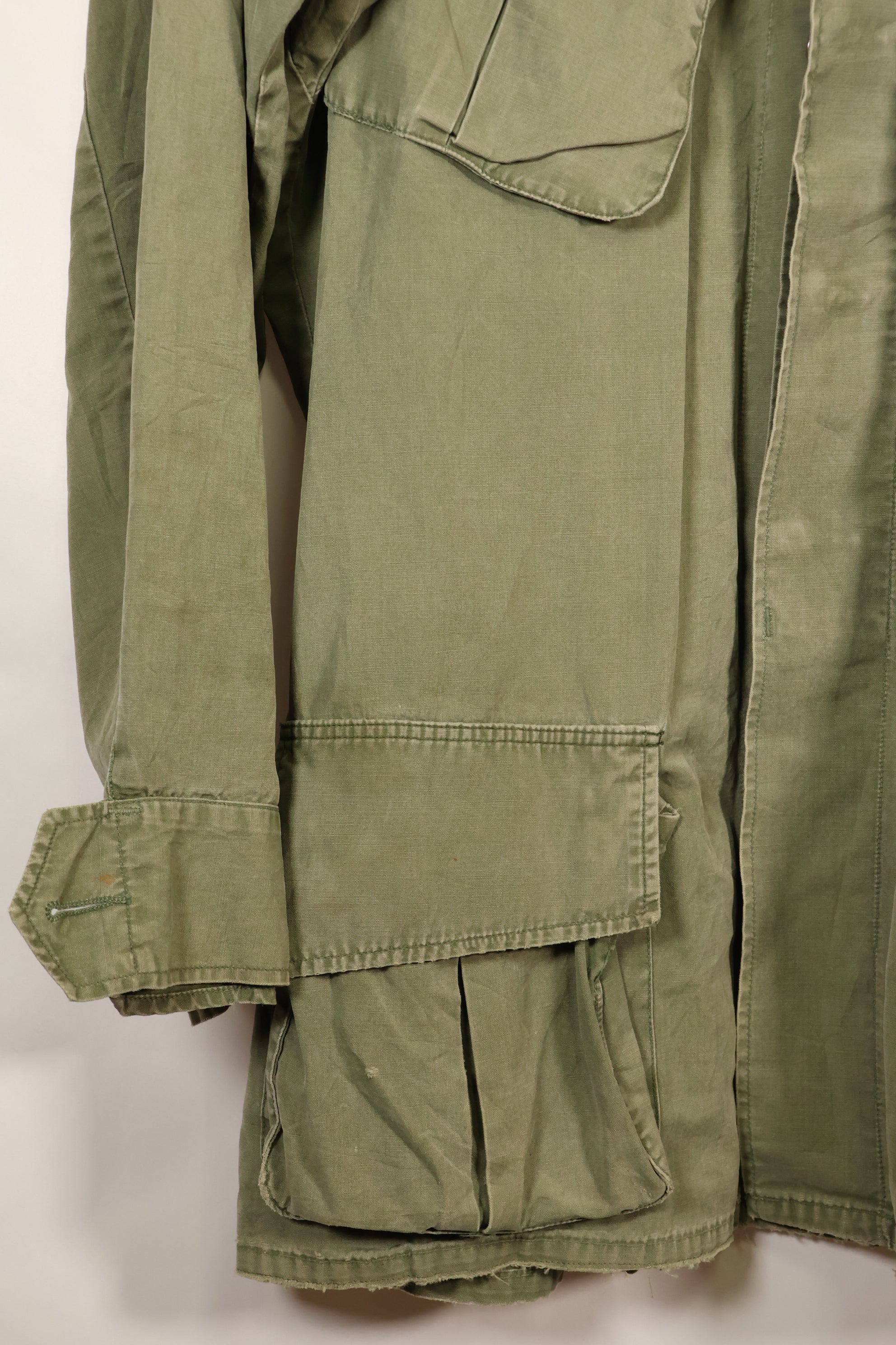 1967年契約　M-L　ノンリップストップ　3rd Model ジャングルファティーグ　ジャケット　退色あり　中古品