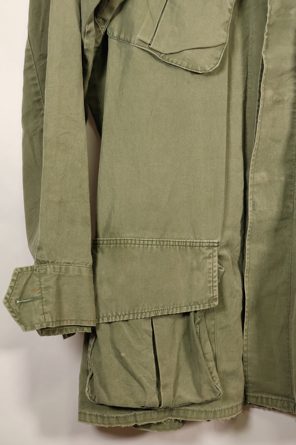 1967年契約　M-L　ノンリップストップ　3rd Model ジャングルファティーグ　ジャケット　退色あり　中古品