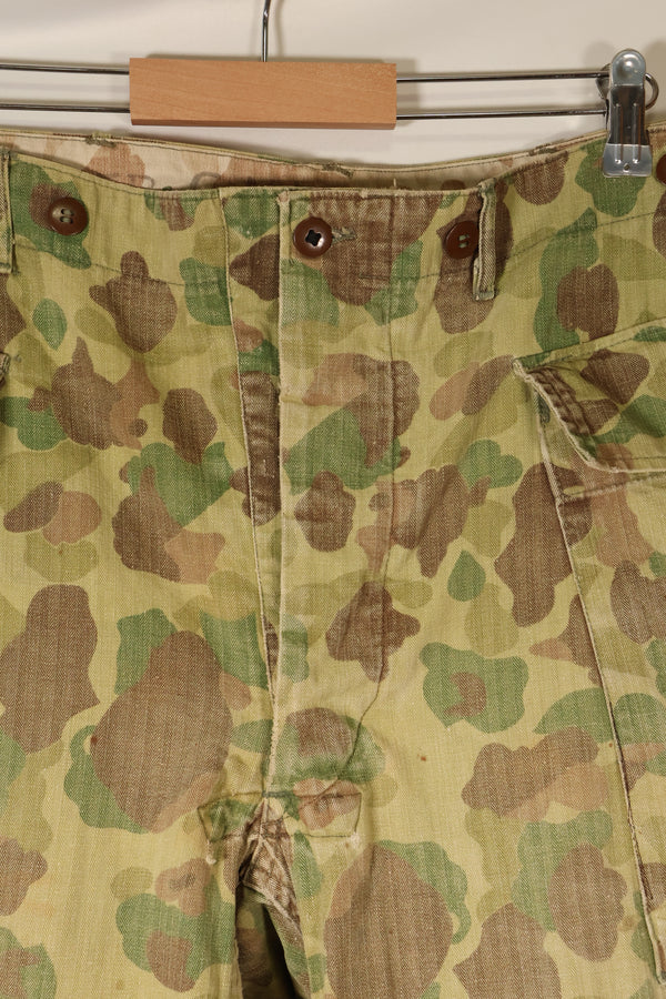 1940年代 W34　アメリカ陸軍　フロッグスキン迷彩　HBTパンツ　ユーティリティパンツ　中古品