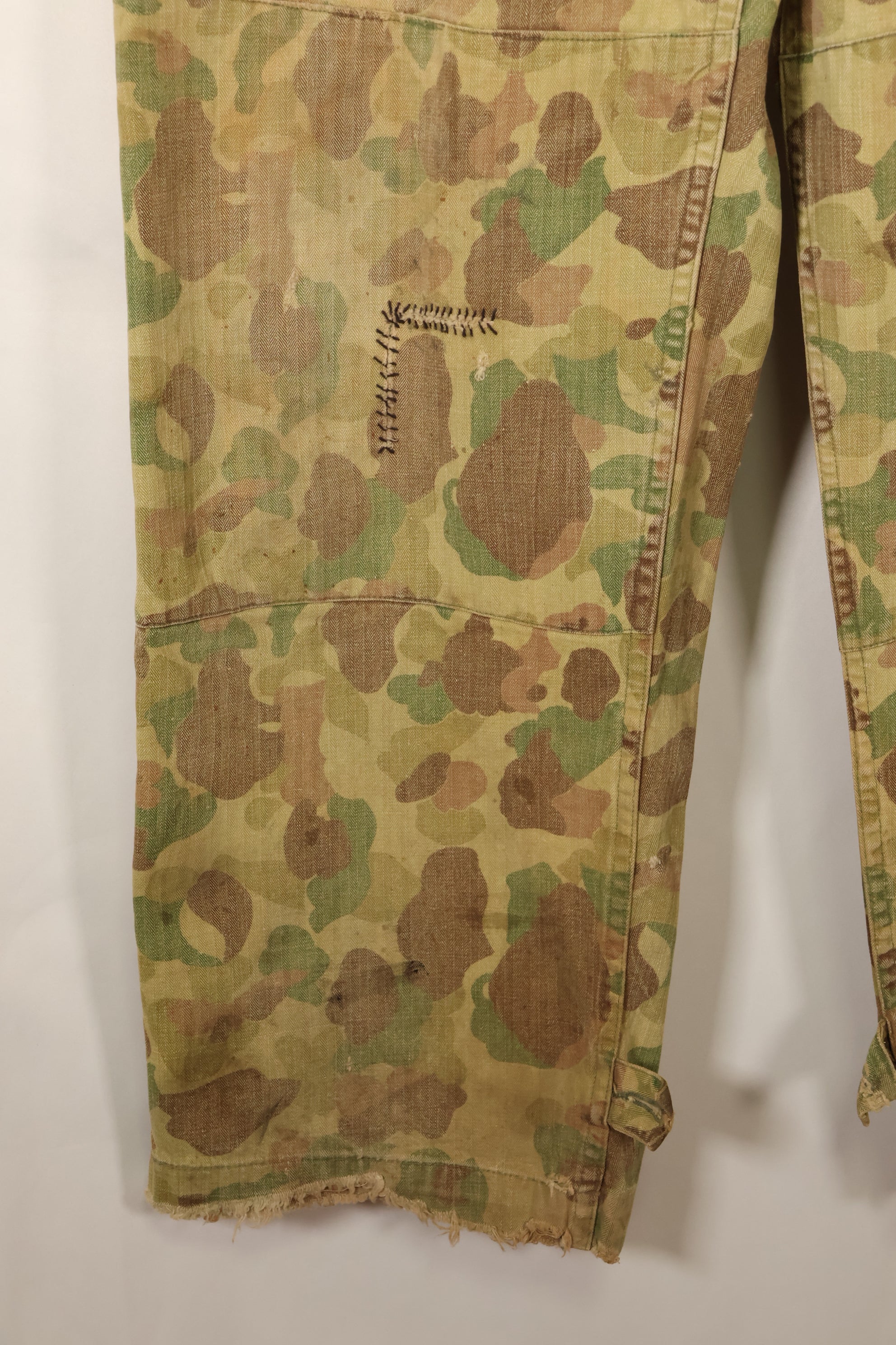 1940年代 W34　アメリカ陸軍　フロッグスキン迷彩　HBTパンツ　ユーティリティパンツ　中古品