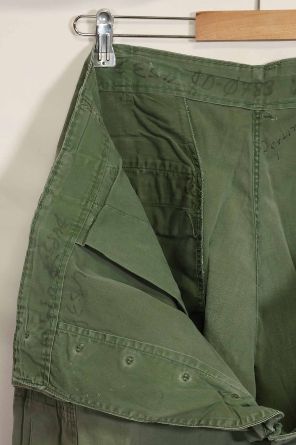 1960年代中頃　2nd Model ジャングルファティーグパンツ　元特殊部隊隊員放出　中古品　C