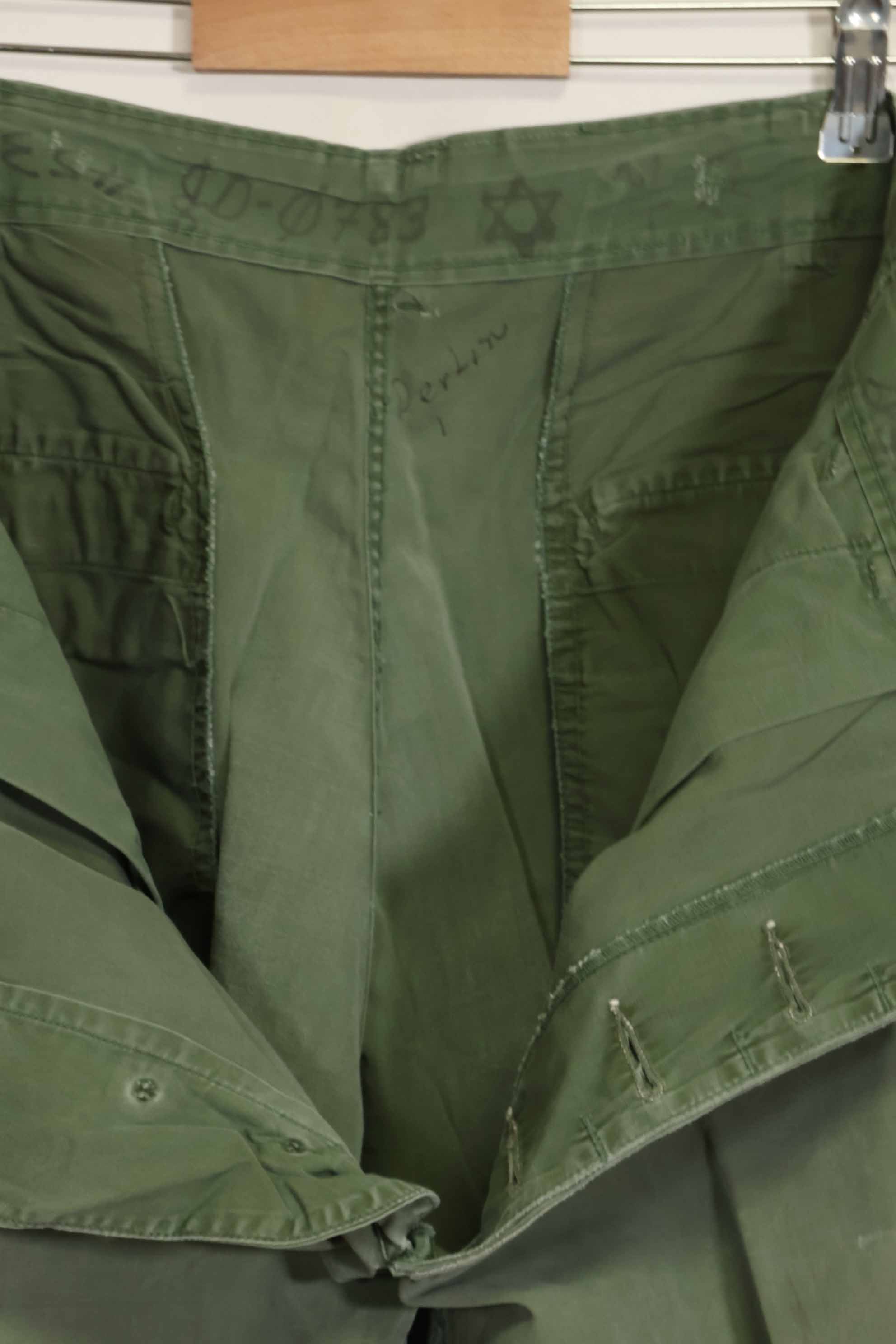 1960年代中頃　2nd Model ジャングルファティーグパンツ　元特殊部隊隊員放出　中古品　C
