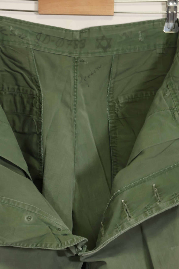 1960年代中頃　2nd Model ジャングルファティーグパンツ　元特殊部隊隊員放出　中古品　C