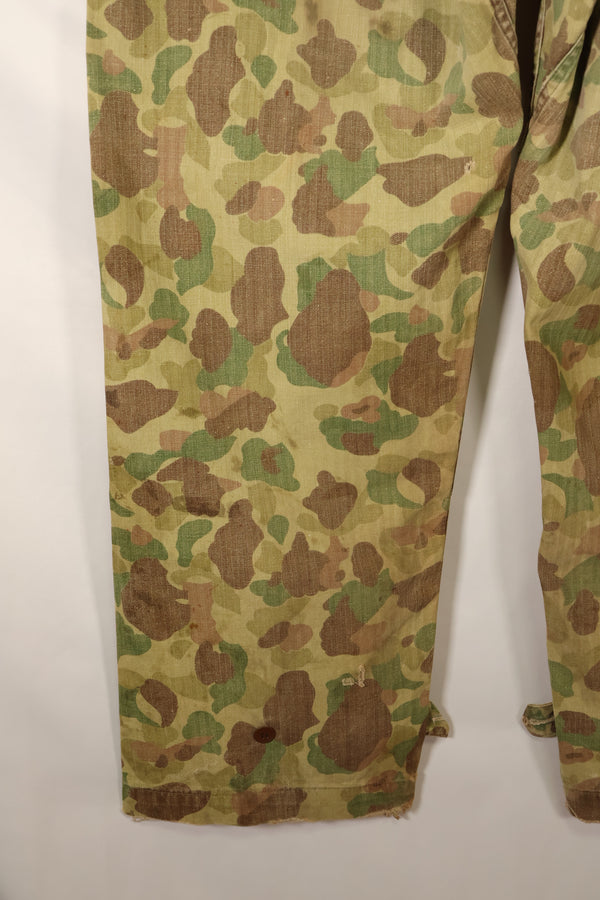 1940年代 W34　アメリカ陸軍　フロッグスキン迷彩　HBTパンツ　ユーティリティパンツ　中古品