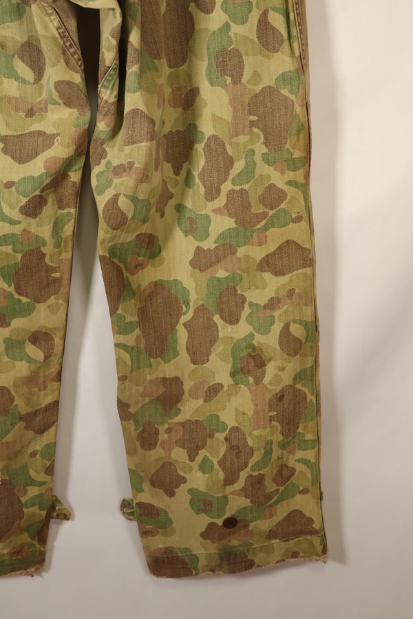 1940年代 W34　アメリカ陸軍　フロッグスキン迷彩　HBTパンツ　ユーティリティパンツ　中古品
