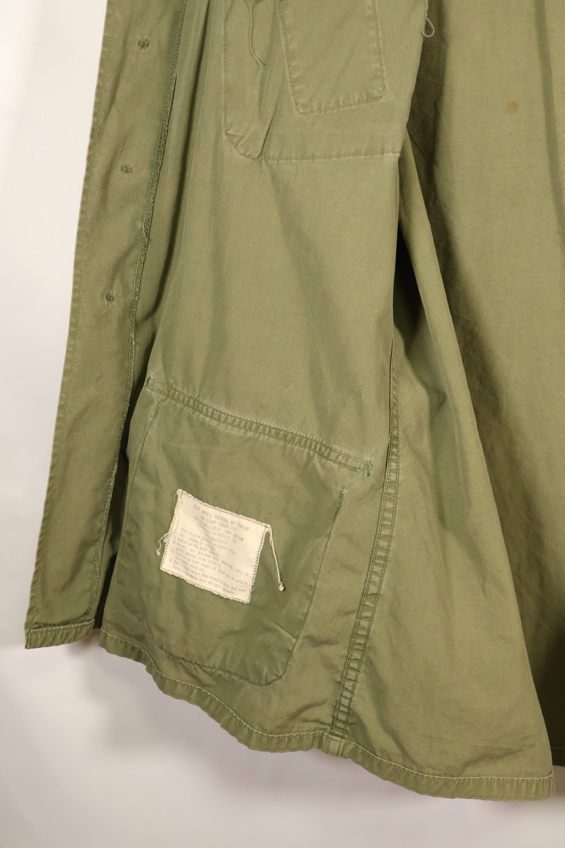 1967年契約　M-R　3rd Model ジャングルファティーグ　ジャケット　褪色あり　中古品