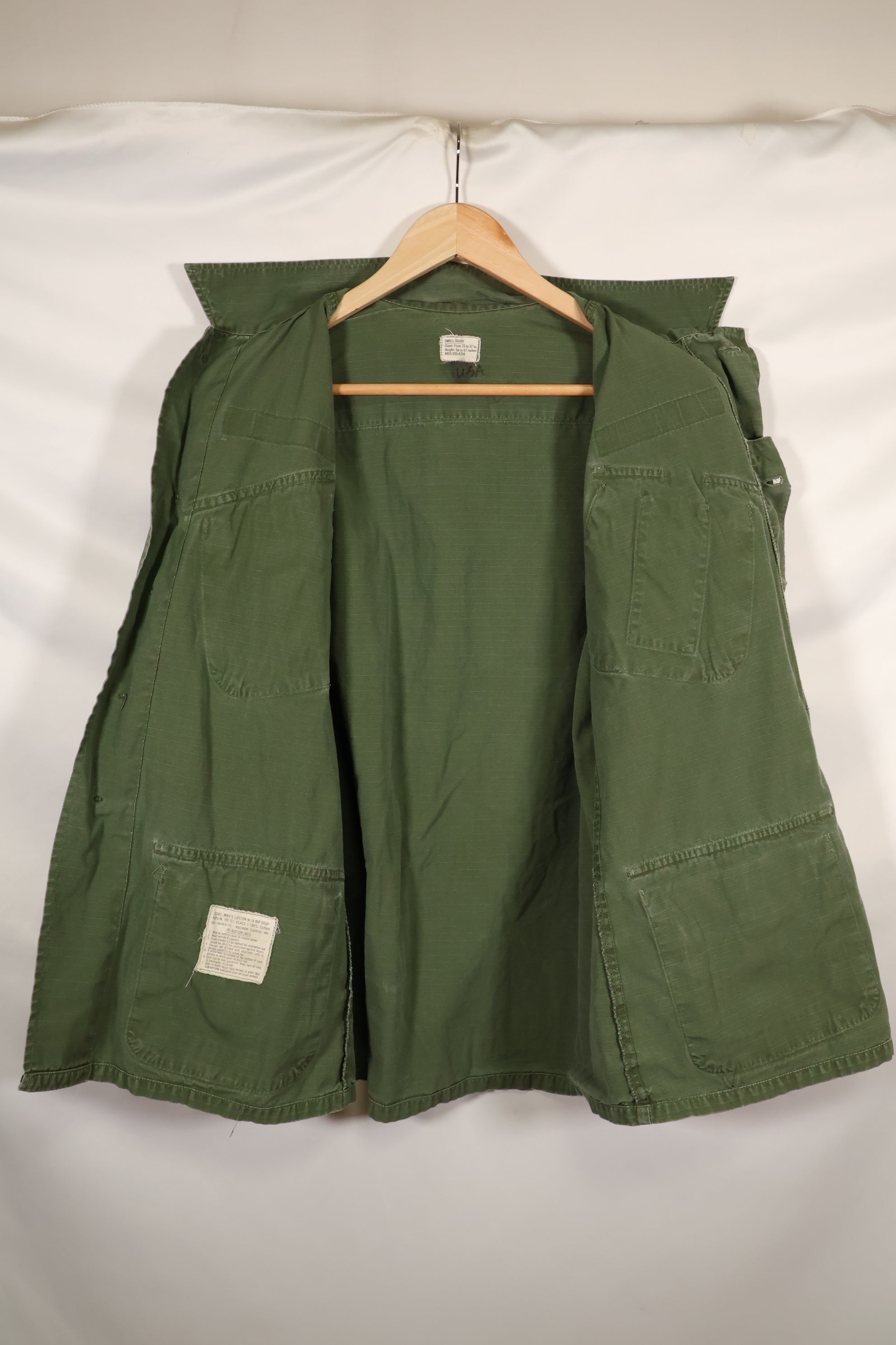1969年頃　S-Sサイズ　4th Model ジャングルファティーグ　ジャケット　中古品　映画会社放出  E