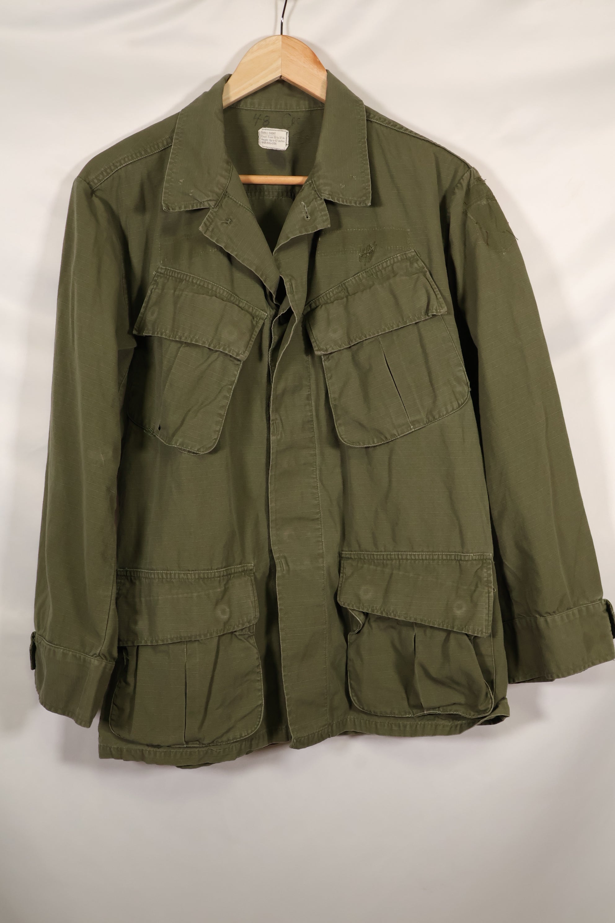 1970年頃　S-Sサイズ　4th Model ジャングルファティーグ　ジャケット　中古品　映画会社放出