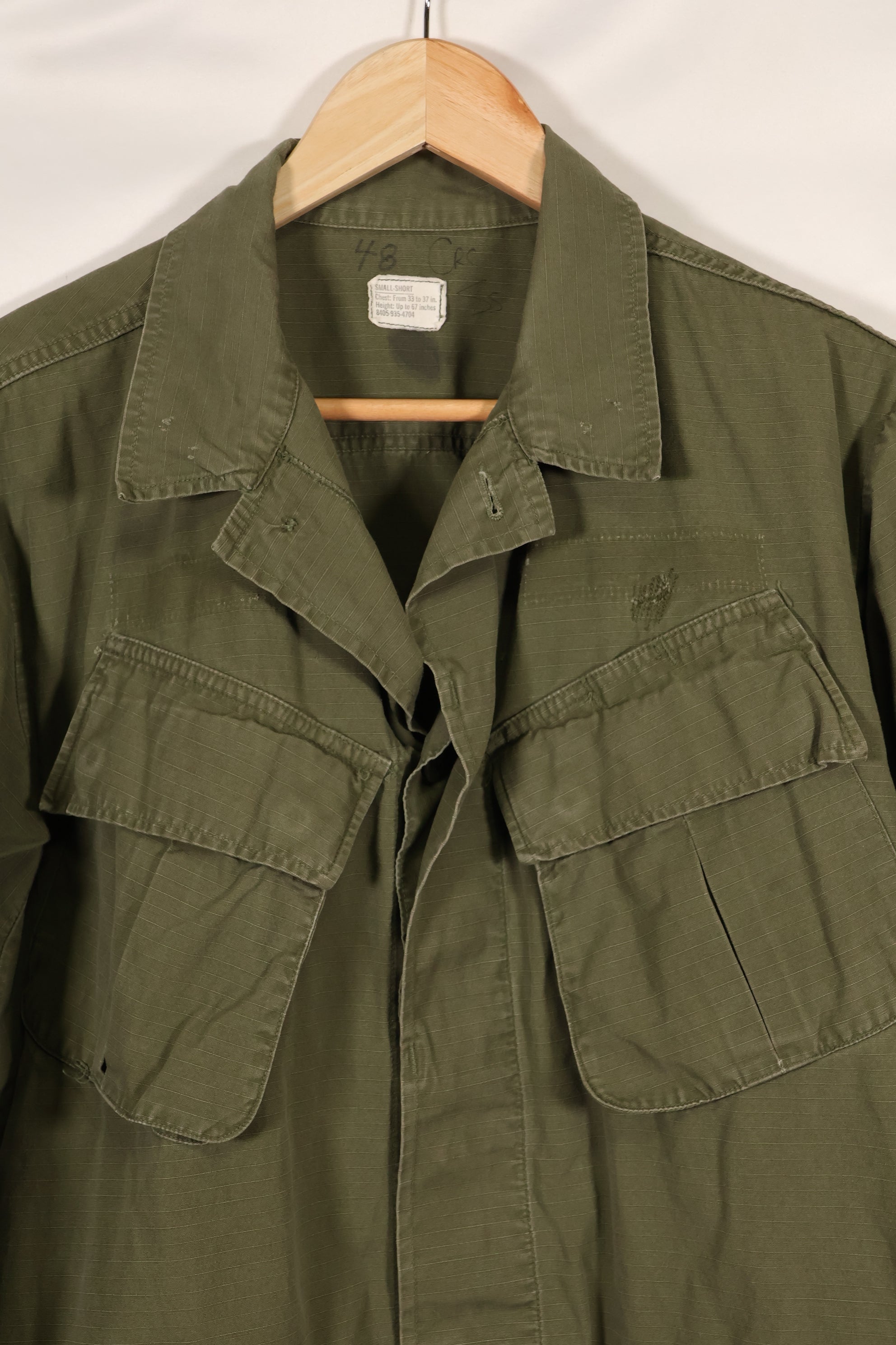 1970年頃　S-Sサイズ　4th Model ジャングルファティーグ　ジャケット　中古品　映画会社放出