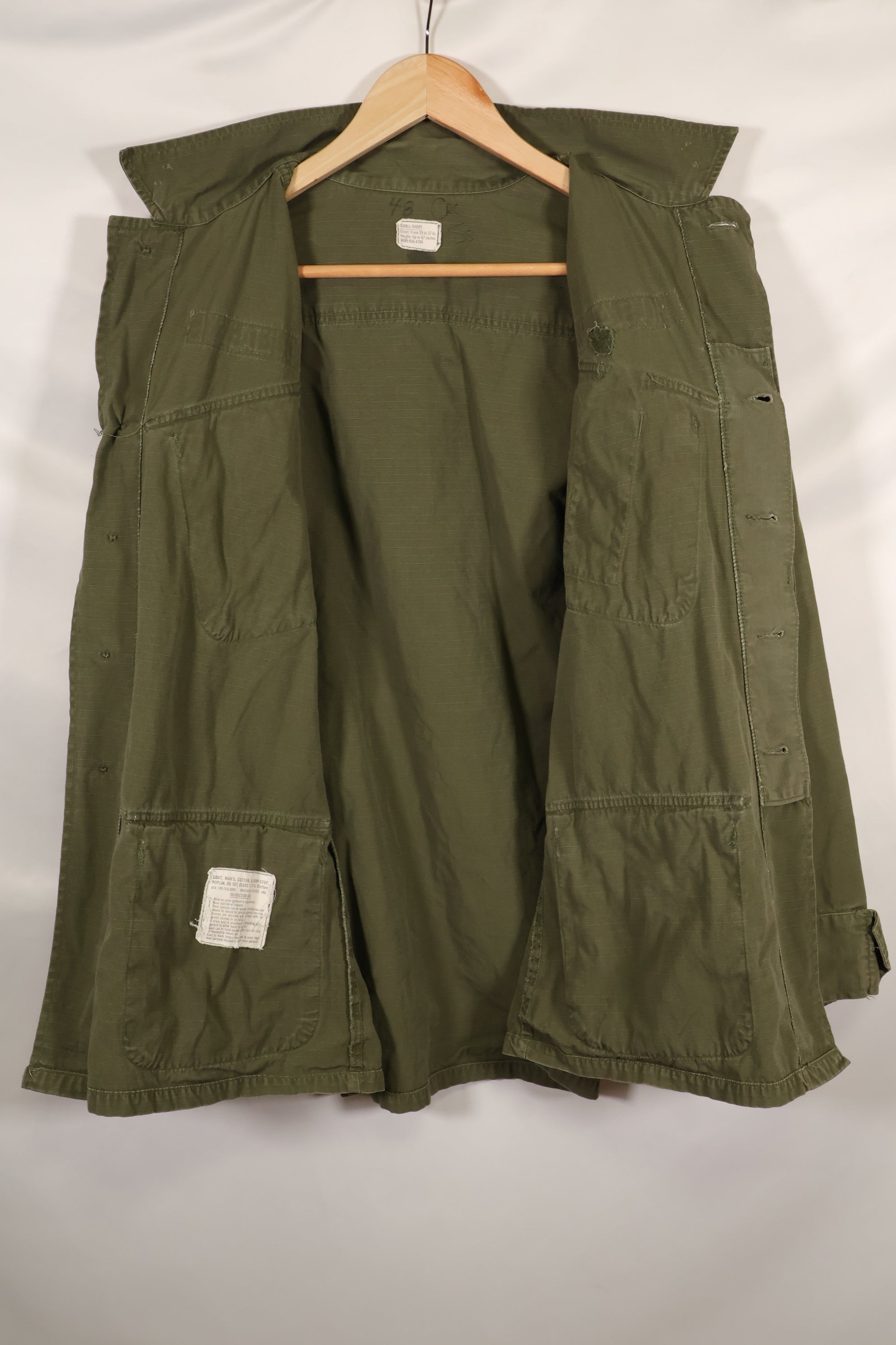 1970年頃　S-Sサイズ　4th Model ジャングルファティーグ　ジャケット　中古品　映画会社放出