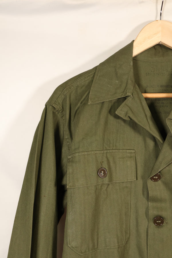 1947年契約　SMALL　M-1947　HBT　ユーティリティシャツ　パッチ付き　中古品