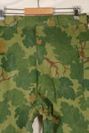 1960年代後半〜70年代前半頃　個人調達品　ミッチェル迷彩　USMC　WWII HBTパンツカット　リバーシブルパンツ　中古品